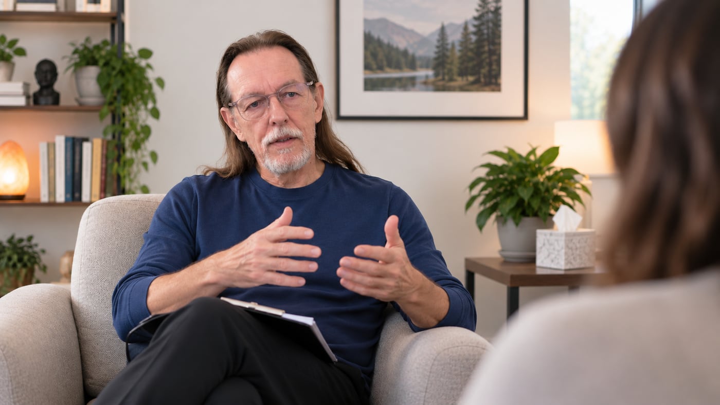 Gerry from Mentalize in a one-to-one coaching session